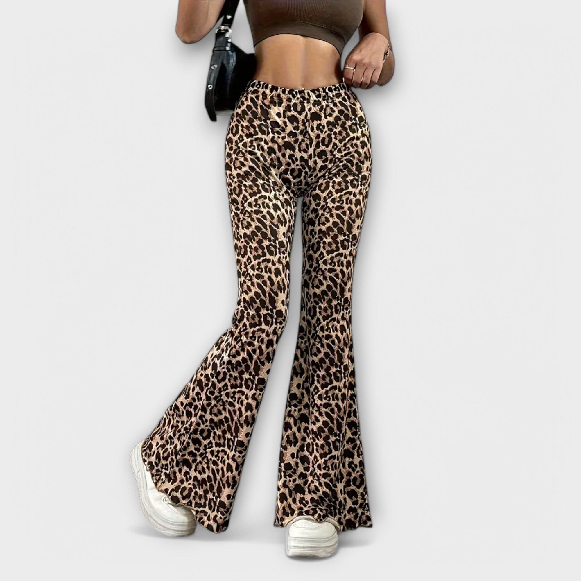 Valentina Bootcut Kalhoty S Leopardí Vzor Limitovaná Edice