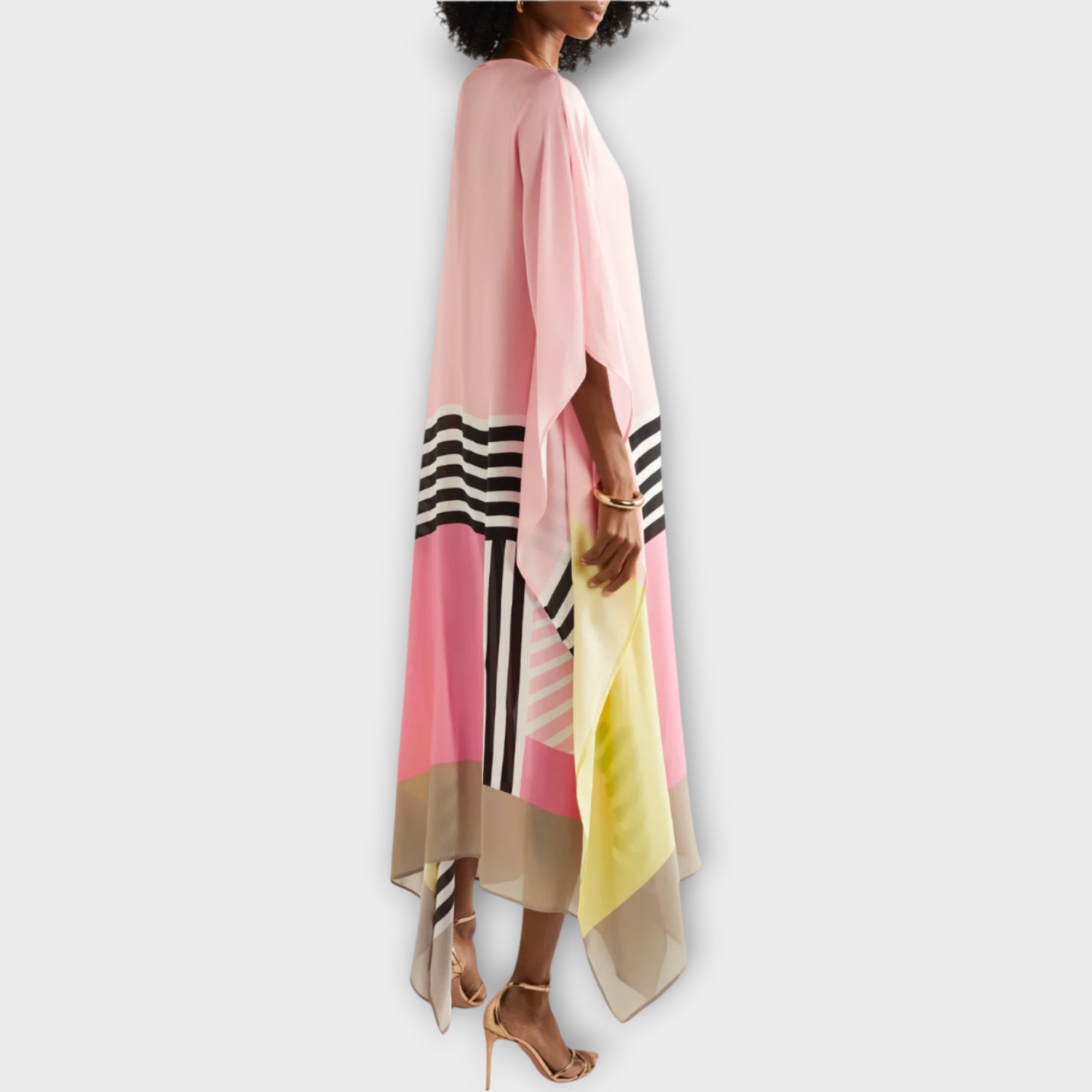 Kaftan S Lineárním Vzorem Luxusní Kolekce Exkluzivita
