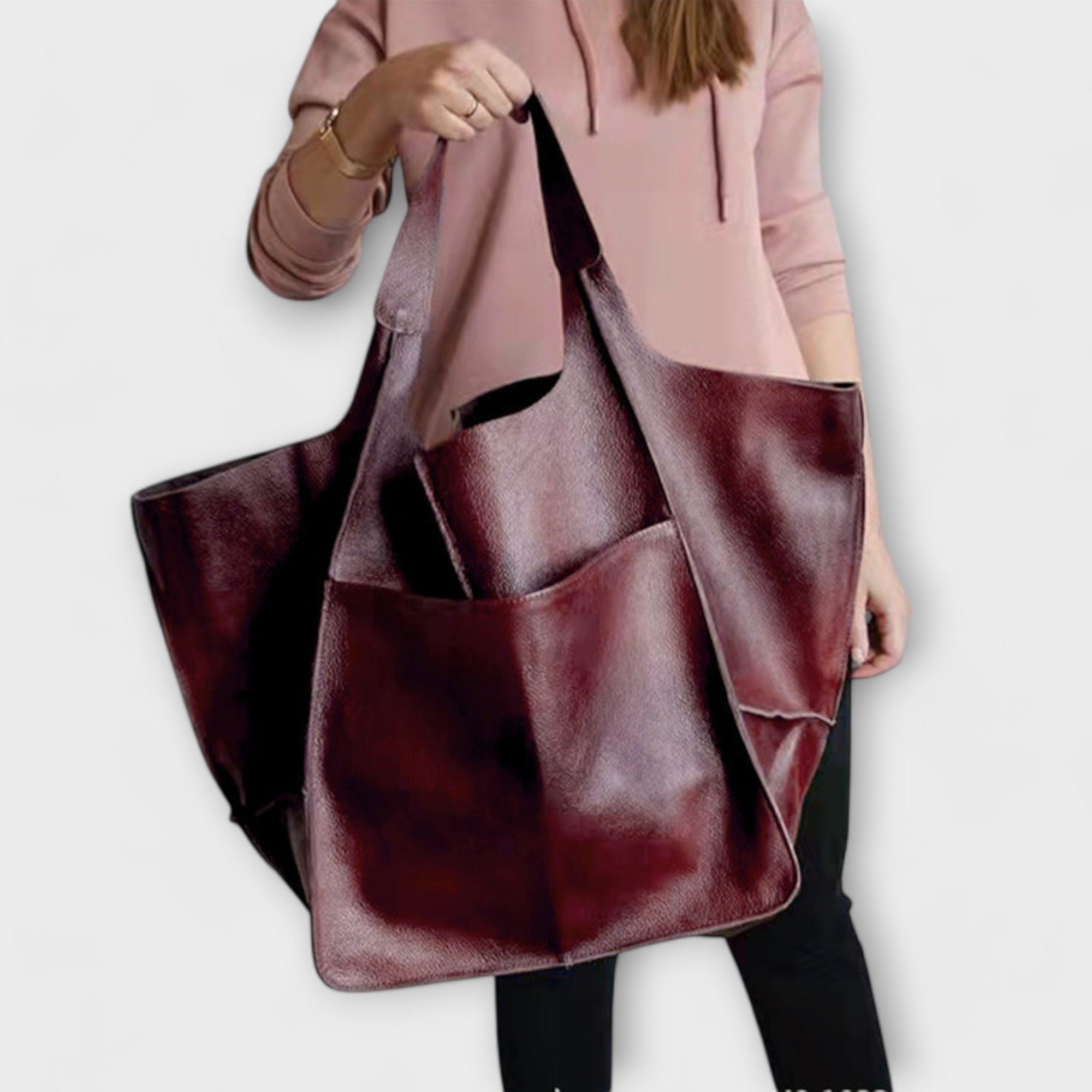 Lora Víkendová Taška Oversize PU Kůže Exkluzivní Kousek