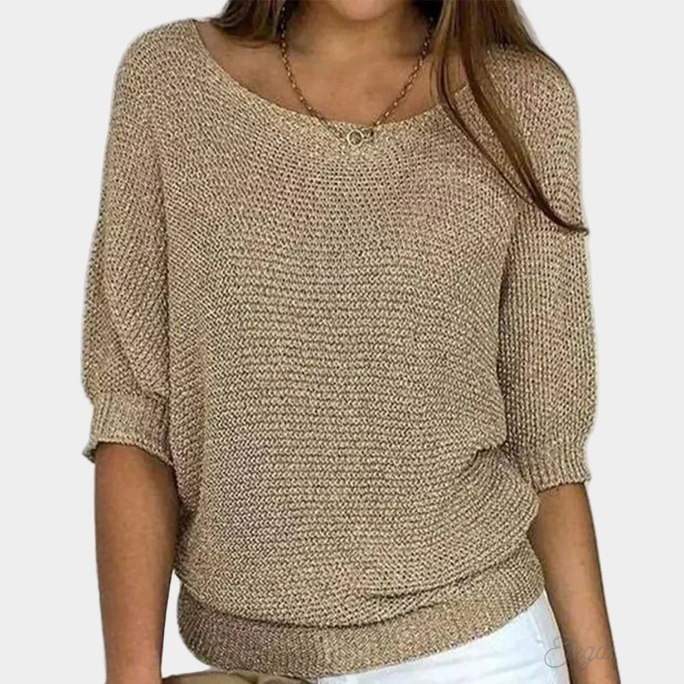 Elegantní Pletený Svetr Luxusní Exkluzivní Kolekce